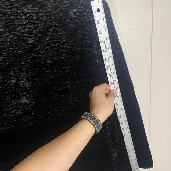 Vintage Black‎ Crushed Textured Velvet Jacket Blazer Small Goth Dark academia - Picture 13 of 14